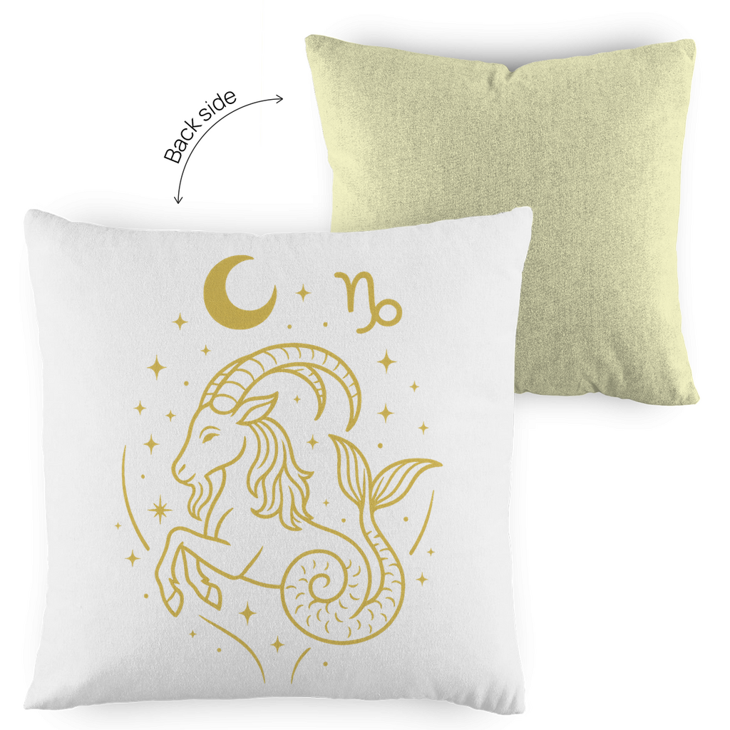 zweifarbiges Zierkissen – Sternzeichen Steinbock | Celestia Spirit | Spirituelle Mode