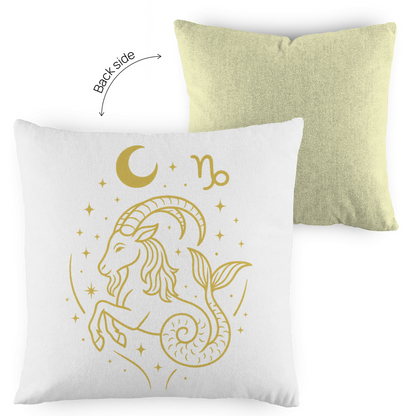 zweifarbiges Zierkissen – Sternzeichen Steinbock | Celestia Spirit | Spirituelle Mode