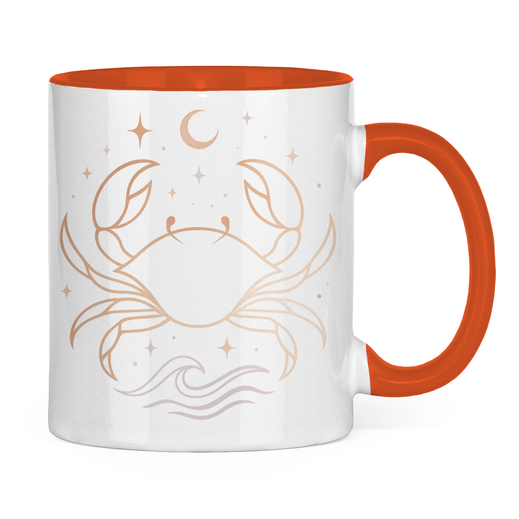 zweifarbige Sternzeichen Kaffee Tasse - Krebs | Celestia Spirit