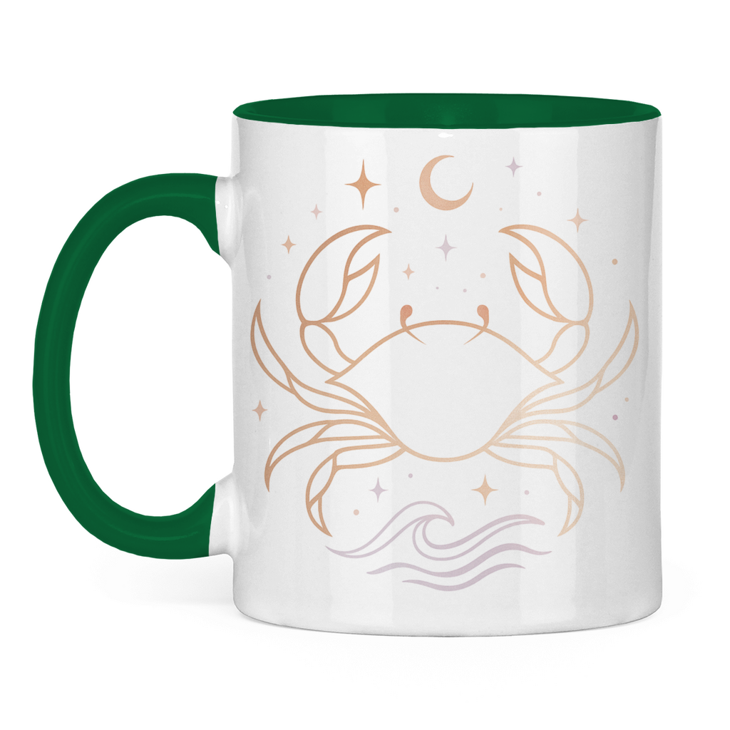 zweifarbige Sternzeichen Kaffee Tasse - Krebs | Celestia Spirit