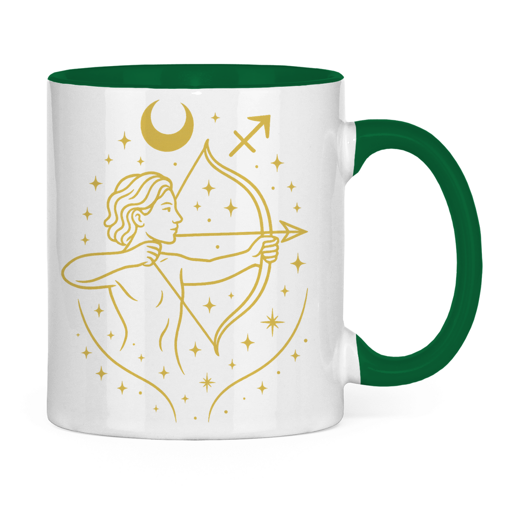 zweifarbige Sternzeichen Schütze Kaffee Tasse | Celestia Spirit | Spirituelle Mode