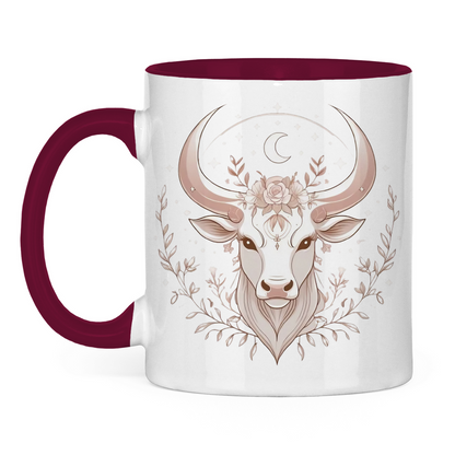 zweifarbige Sternzeichen Kaffee Tasse - Stier | Celestia Spirit
