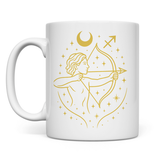 Kaffee Tasse – Sternzeichen Schütze | Celestia Spirit | Spirituelle Mode