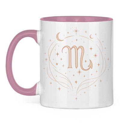 zweifarbige Sternzeichen Skorpion Kaffee Tasse | Celestia Spirit | Spirituelle Mode
