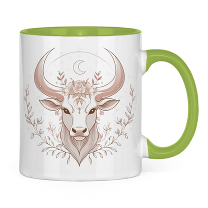 zweifarbige Sternzeichen Kaffee Tasse - Stier | Celestia Spirit