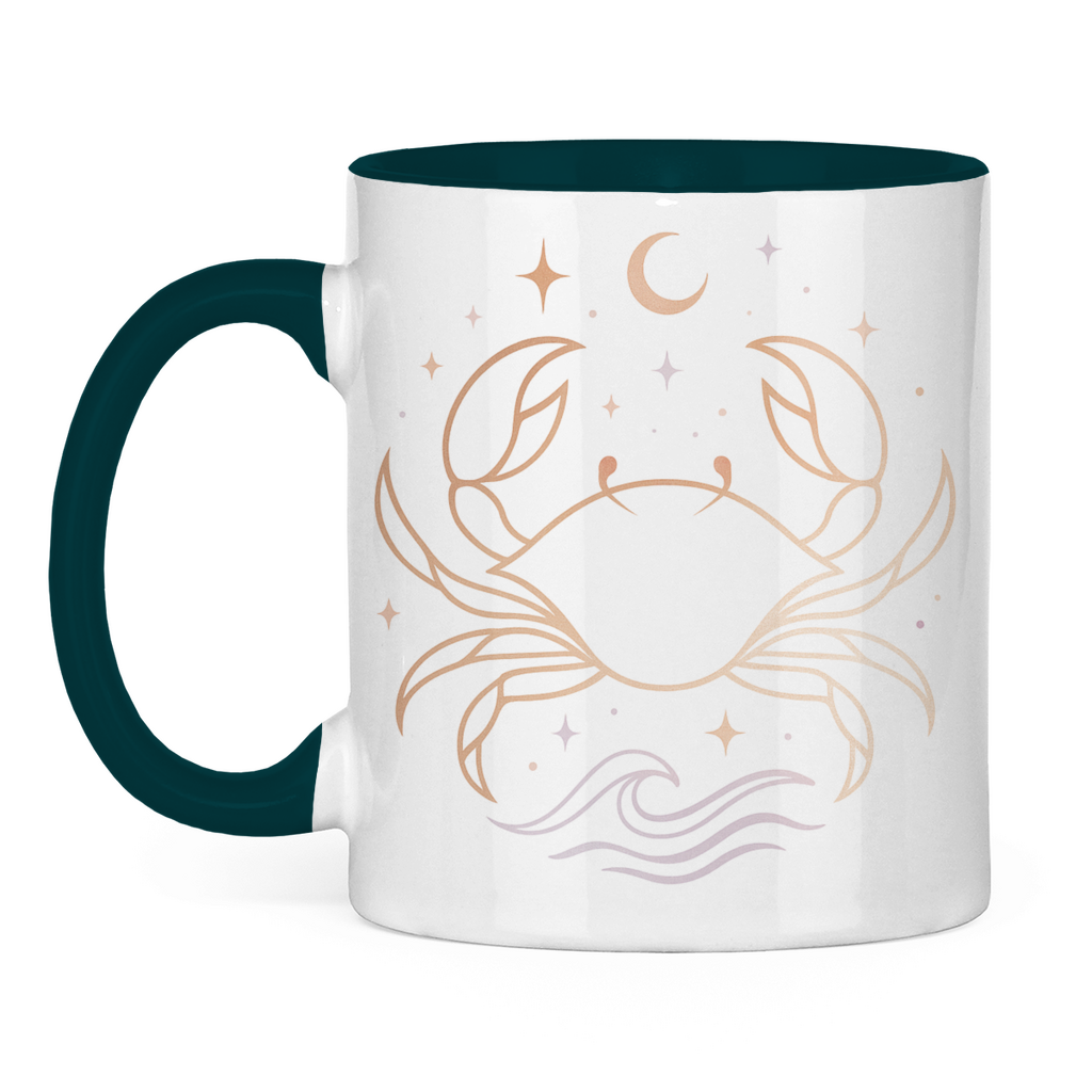 zweifarbige Sternzeichen Kaffee Tasse - Krebs | Celestia Spirit