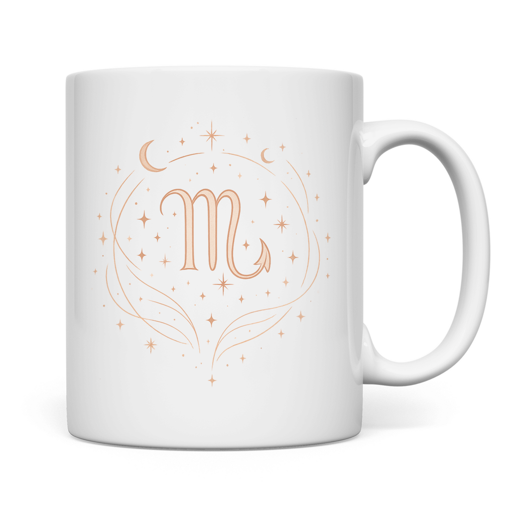 Kaffee Tasse – Sternzeichen Skorpion | Celestia Spirit | Spirituelle Mode