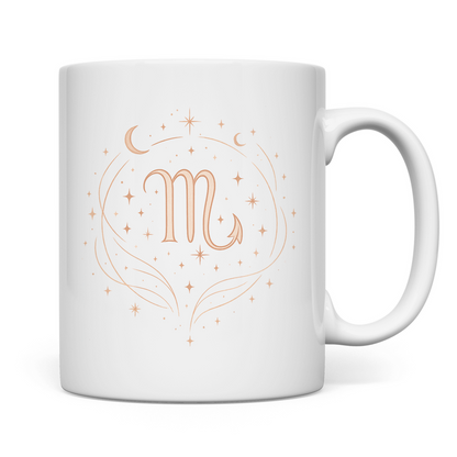 Kaffee Tasse – Sternzeichen Skorpion | Celestia Spirit | Spirituelle Mode