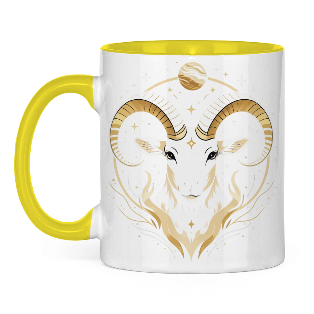 Two-tone Zodiac Coffee Mug - Aries | Celestia Spirit