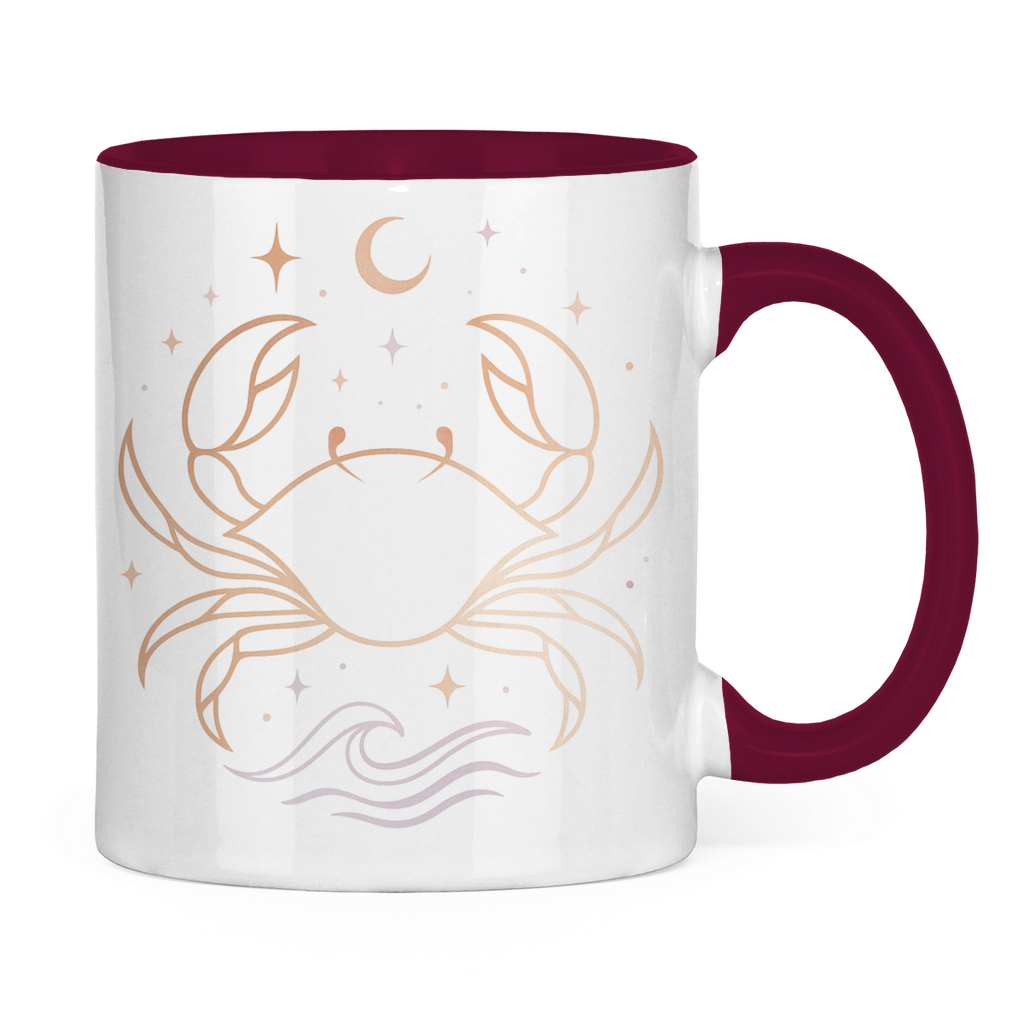 zweifarbige Sternzeichen Kaffee Tasse - Krebs | Celestia Spirit