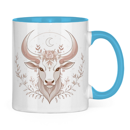 zweifarbige Sternzeichen Kaffee Tasse - Stier | Celestia Spirit
