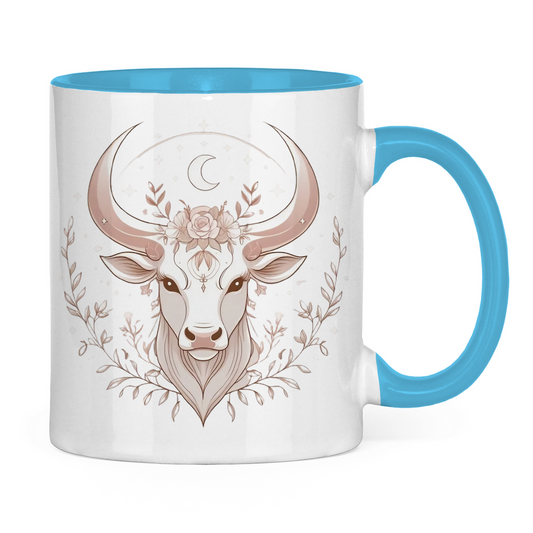 zweifarbige Sternzeichen Kaffee Tasse - Stier | Celestia Spirit