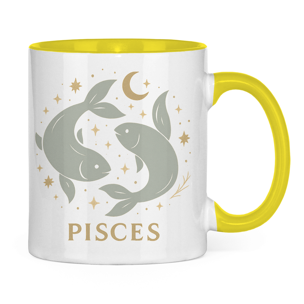 zweifarbige Sternzeichen Fische Kaffee Tasse | Celestia Spirit | Spirituelle Mode