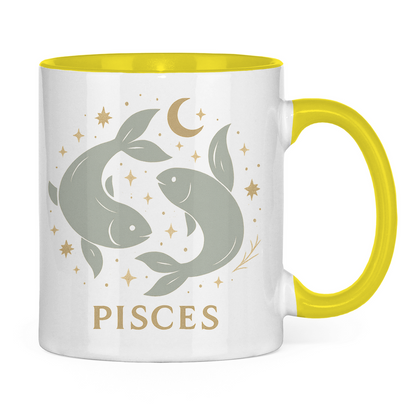 zweifarbige Sternzeichen Fische Kaffee Tasse | Celestia Spirit | Spirituelle Mode
