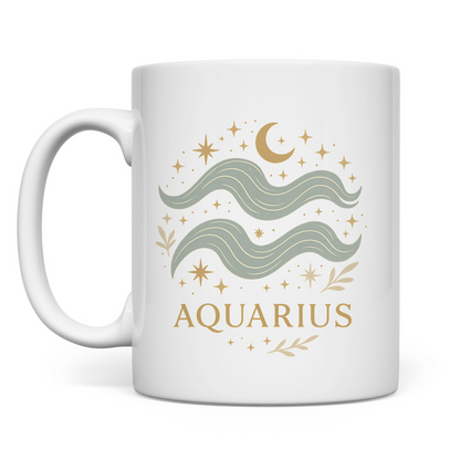 Kaffee Tasse – Sternzeichen Wassermann | Celestia Spirit | Spirituelle Mode
