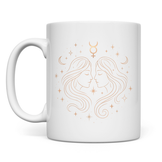 Sternzeichen Kaffee Tasse - Zwilling | Celestia Spirit