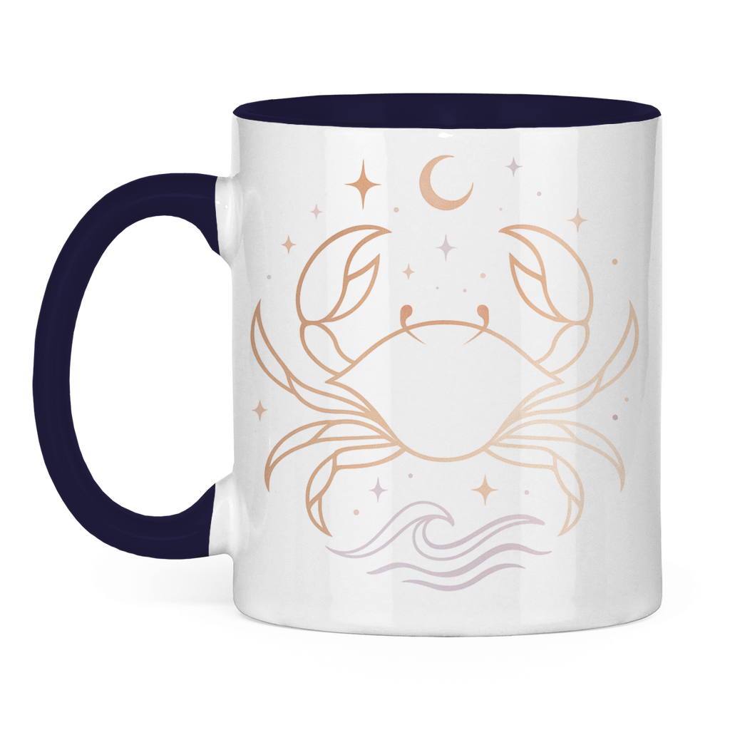 zweifarbige Sternzeichen Kaffee Tasse - Krebs | Celestia Spirit