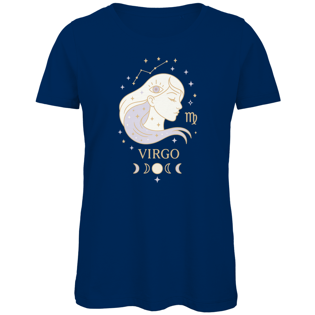 Bio Damen T-Shirt – Sternzeichen Jungfrau | Celestia Spirit | Spirituelle Mode