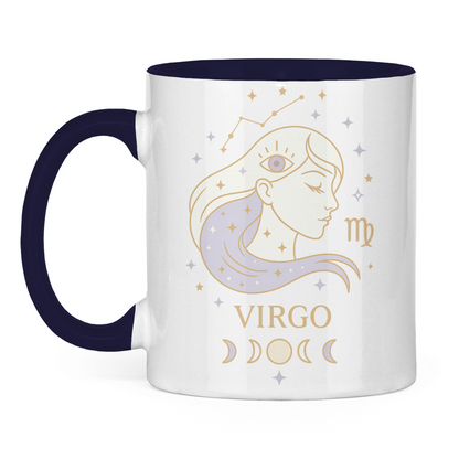 zweifarbige Sternzeichen Jungfrau Kaffee Tasse | Celestia Spirit | Spirituelle Mode