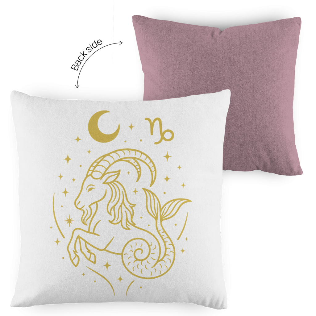 zweifarbiges Zierkissen – Sternzeichen Steinbock | Celestia Spirit | Spirituelle Mode