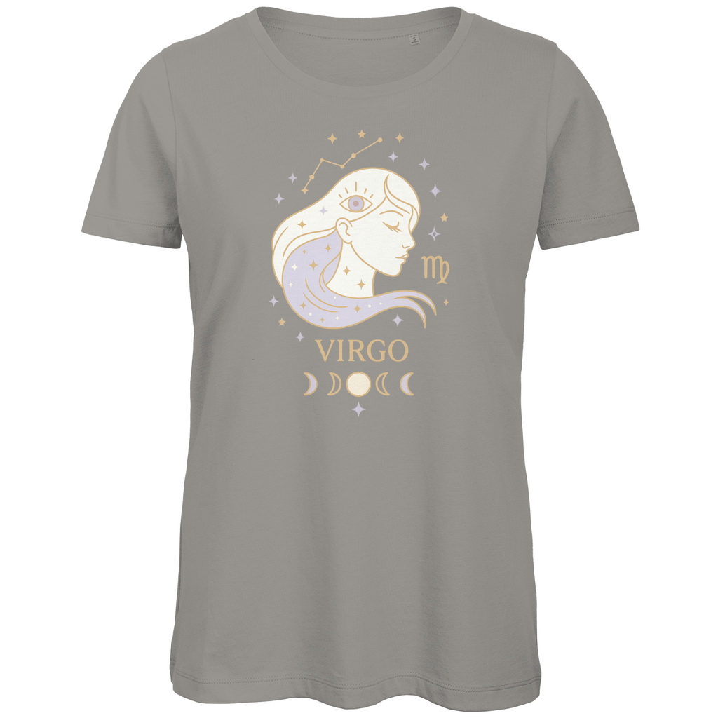 Bio Damen T-Shirt – Sternzeichen Jungfrau | Celestia Spirit | Spirituelle Mode