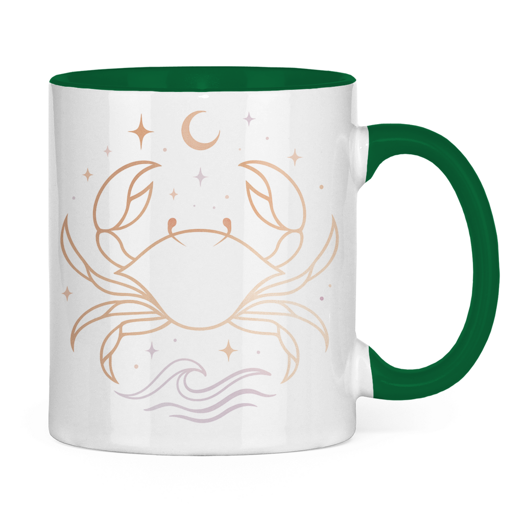 zweifarbige Sternzeichen Kaffee Tasse - Krebs | Celestia Spirit