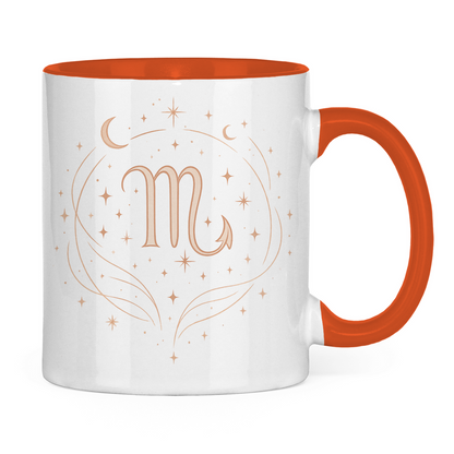 zweifarbige Sternzeichen Skorpion Kaffee Tasse | Celestia Spirit | Spirituelle Mode