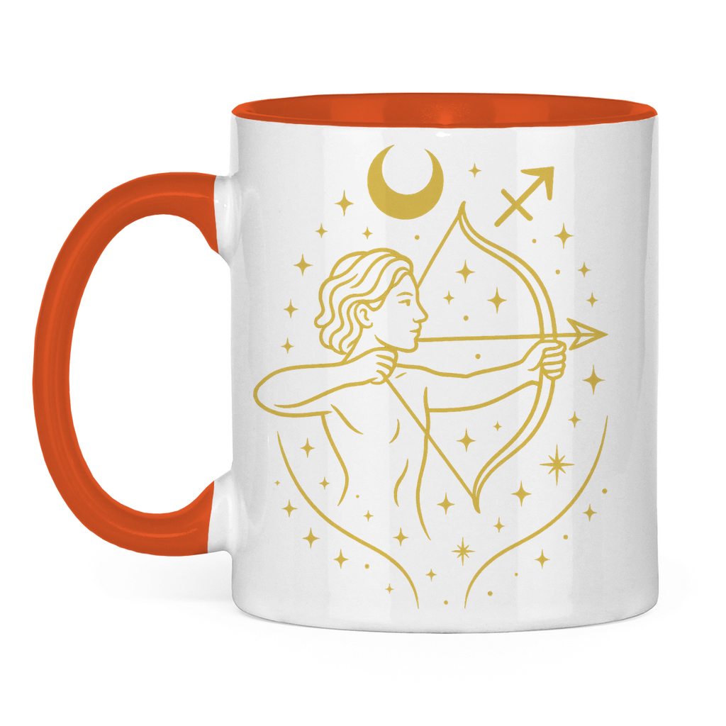 zweifarbige Sternzeichen Schütze Kaffee Tasse | Celestia Spirit | Spirituelle Mode