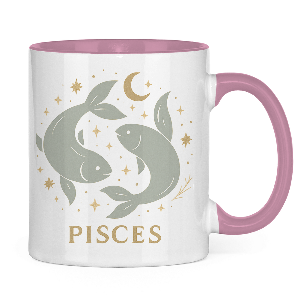 zweifarbige Sternzeichen Fische Kaffee Tasse | Celestia Spirit | Spirituelle Mode