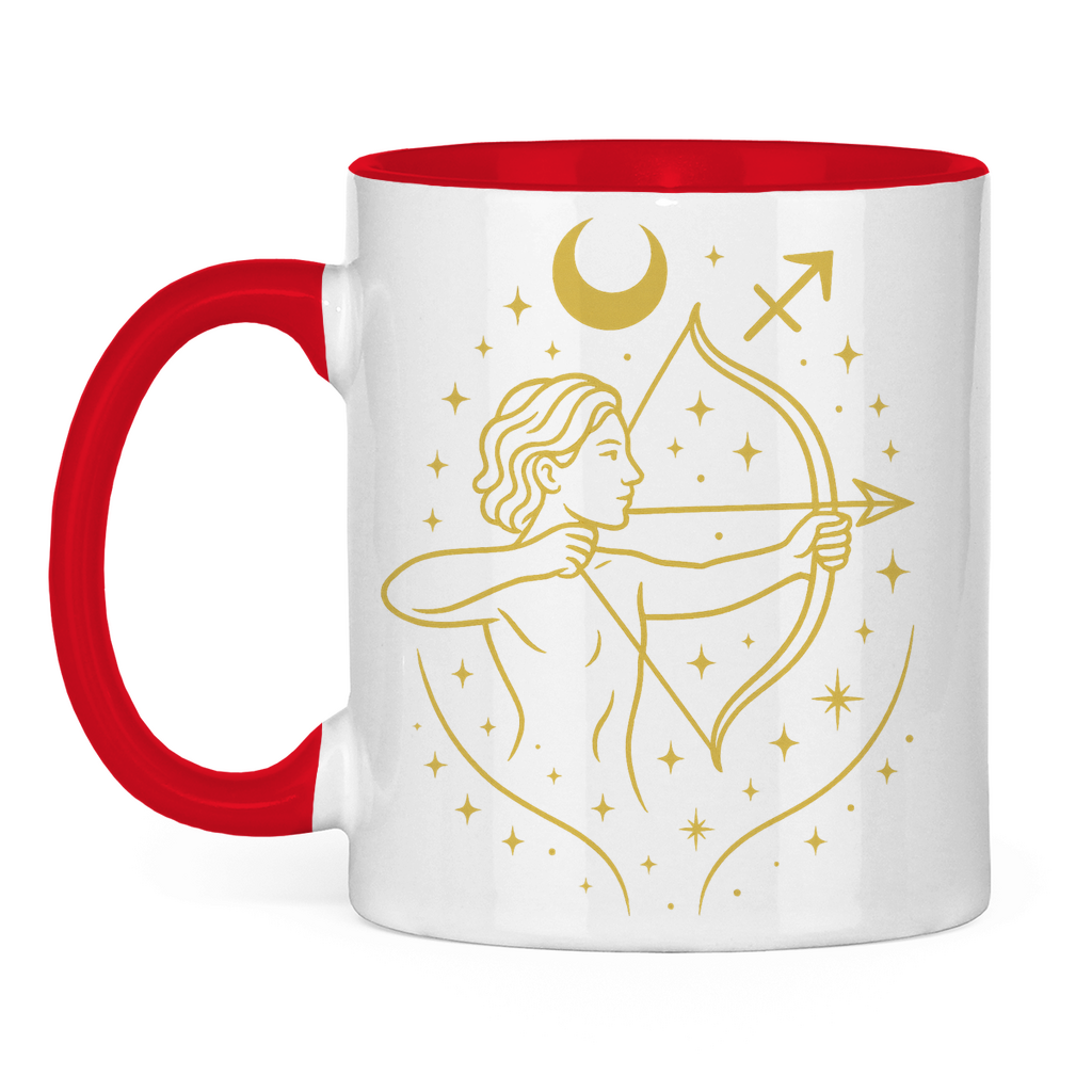 zweifarbige Sternzeichen Schütze Kaffee Tasse | Celestia Spirit | Spirituelle Mode
