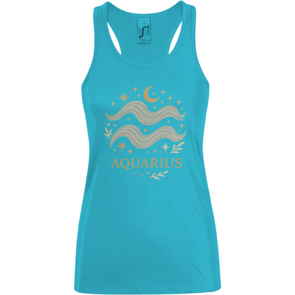 Damen Tank Top – Sternzeichen Wassermann | Celestia Spirit | Spirituelle Mode