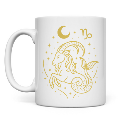 Kaffee Tasse – Sternzeichen Steinbock | Celestia Spirit | Spirituelle Mode