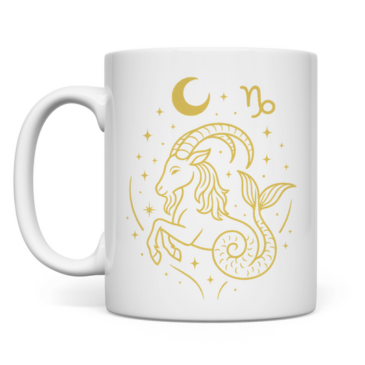 Kaffee Tasse – Sternzeichen Steinbock | Celestia Spirit | Spirituelle Mode