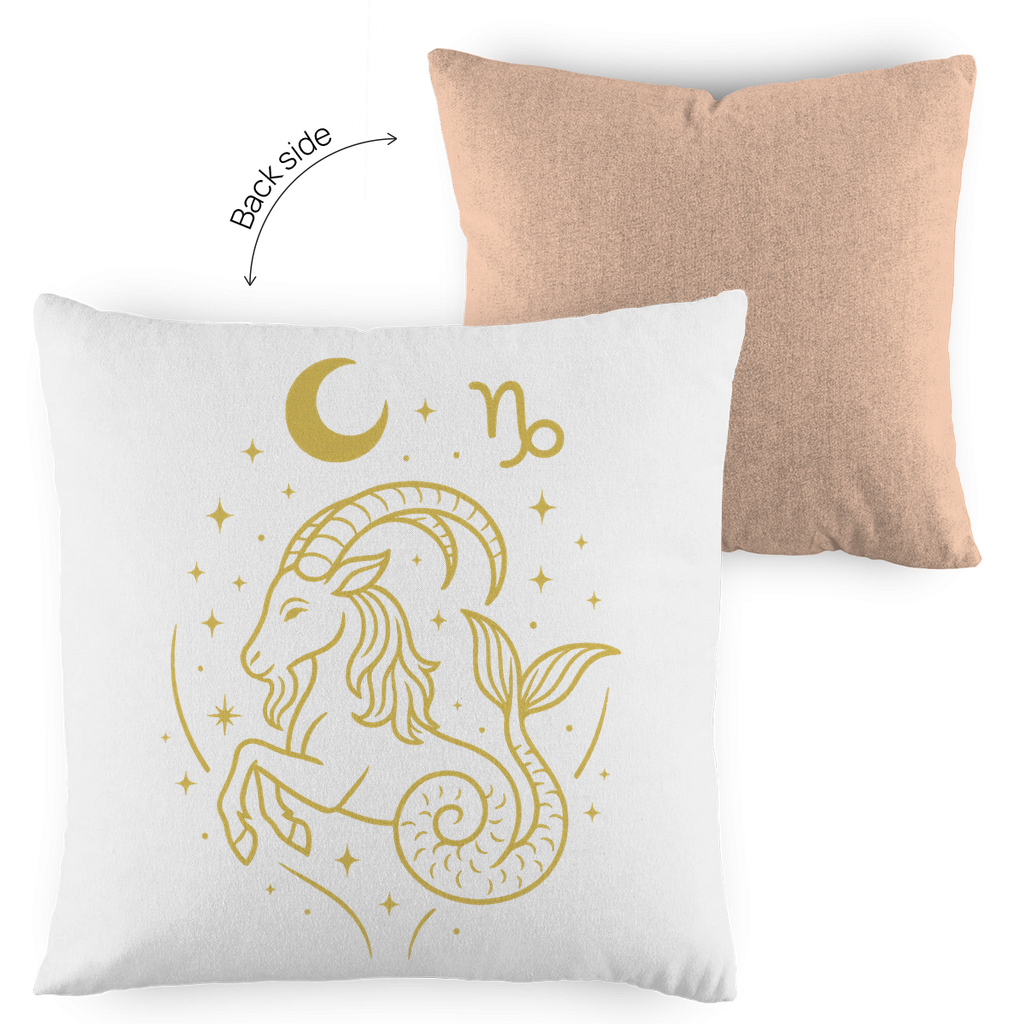 zweifarbiges Zierkissen – Sternzeichen Steinbock | Celestia Spirit | Spirituelle Mode