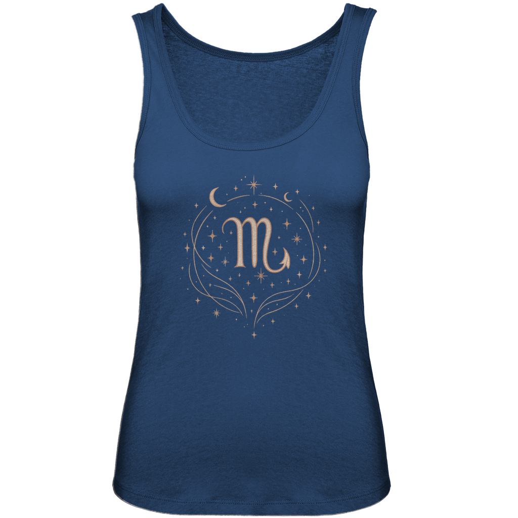 Bio Damen Tank Top – Sternzeichen Skorpion | Celestia Spirit | Spirituelle Mode