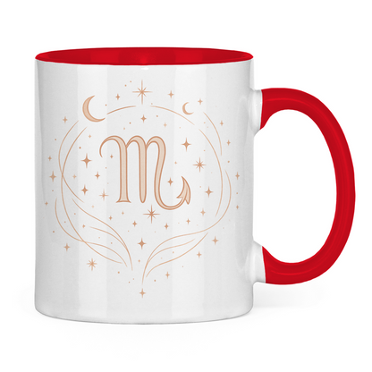 zweifarbige Sternzeichen Skorpion Kaffee Tasse | Celestia Spirit | Spirituelle Mode
