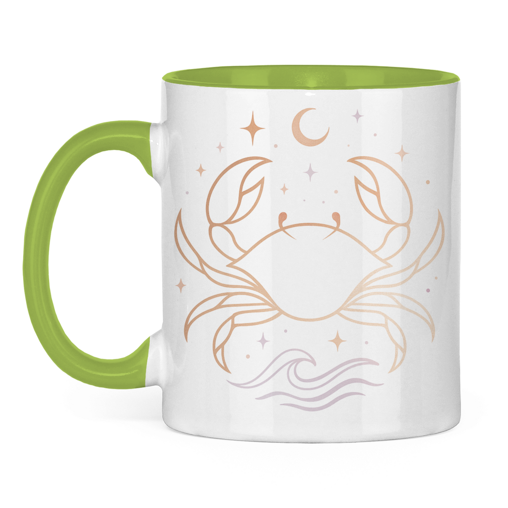 zweifarbige Sternzeichen Kaffee Tasse - Krebs | Celestia Spirit