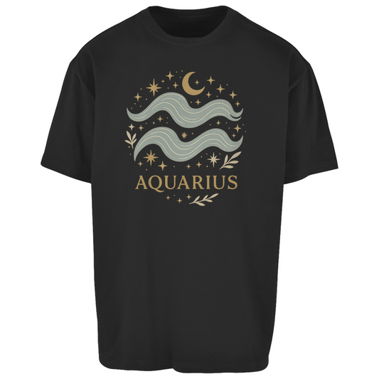 Oversize T-Shirt – Sternzeichen Wassermann | Celestia Spirit | Spirituelle Mode