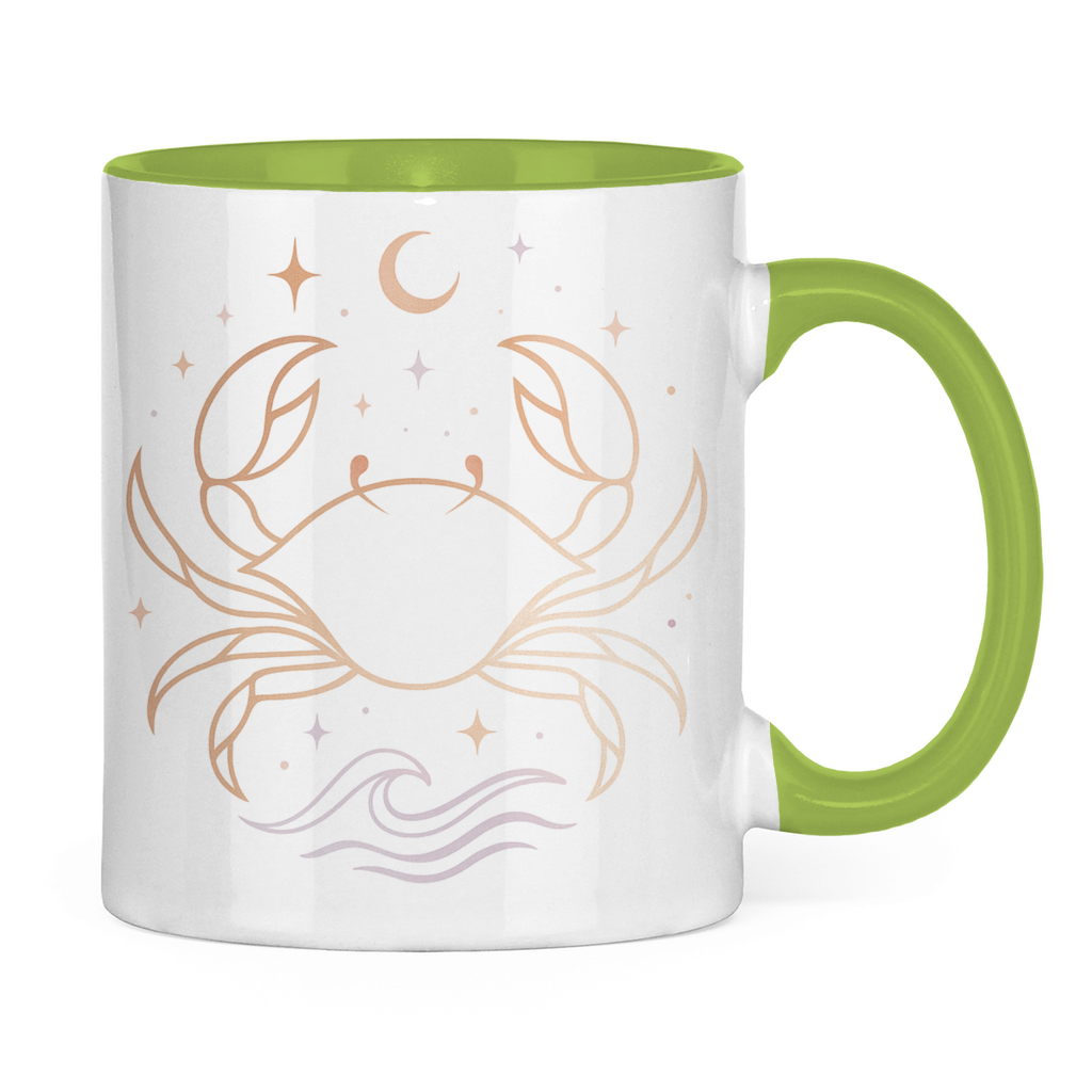 zweifarbige Sternzeichen Kaffee Tasse - Krebs | Celestia Spirit