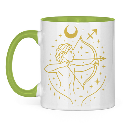 zweifarbige Sternzeichen Schütze Kaffee Tasse | Celestia Spirit | Spirituelle Mode