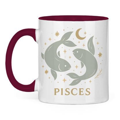 zweifarbige Sternzeichen Fische Kaffee Tasse | Celestia Spirit | Spirituelle Mode
