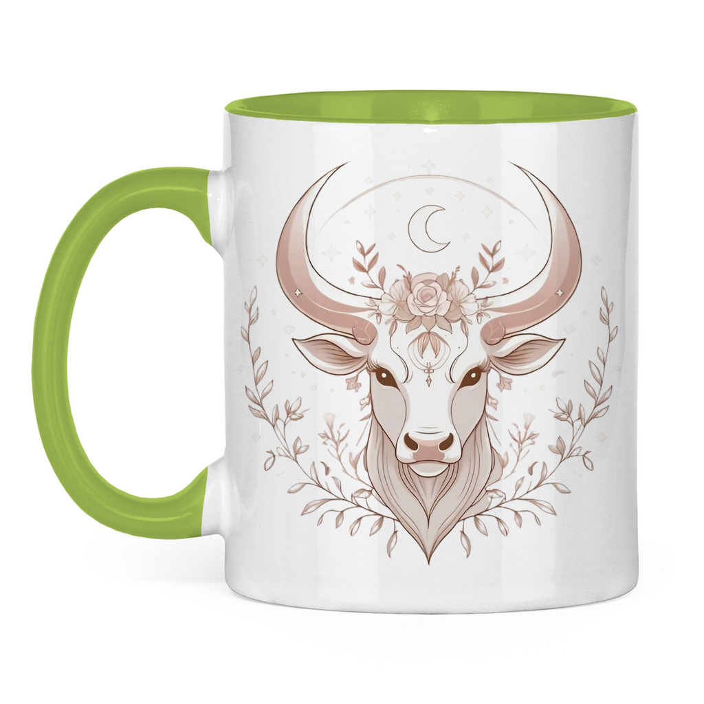 zweifarbige Sternzeichen Kaffee Tasse - Stier | Celestia Spirit