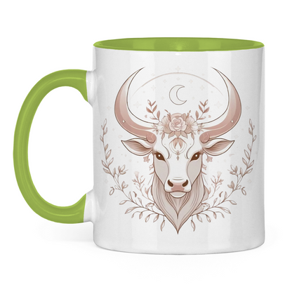 zweifarbige Sternzeichen Kaffee Tasse - Stier | Celestia Spirit