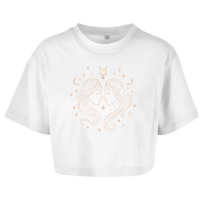 Oversize Crop Top - Zwillinge | Damen | Celestia Spirit