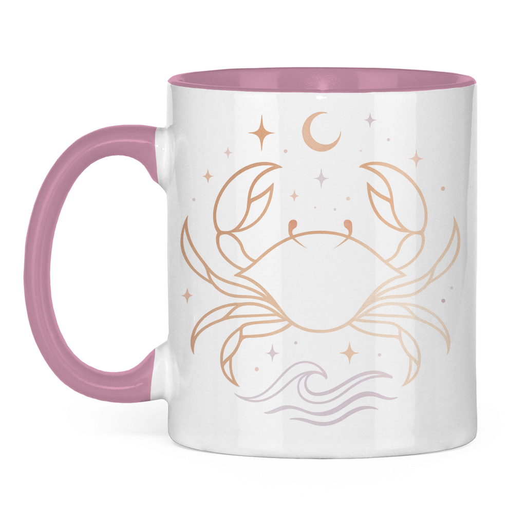 zweifarbige Sternzeichen Kaffee Tasse - Krebs | Celestia Spirit