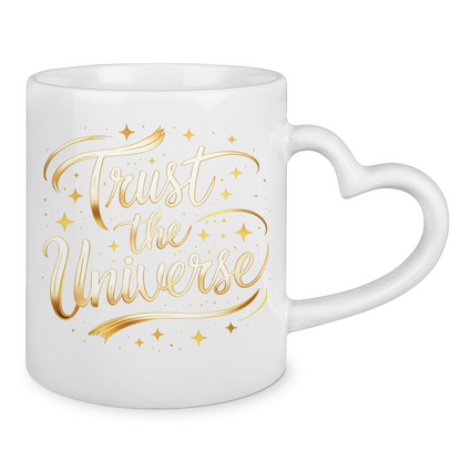 Tasse mit Herzhenkel - Trust the Universe | Celestia Spirit