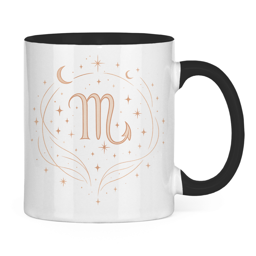 zweifarbige Sternzeichen Skorpion Kaffee Tasse | Celestia Spirit | Spirituelle Mode