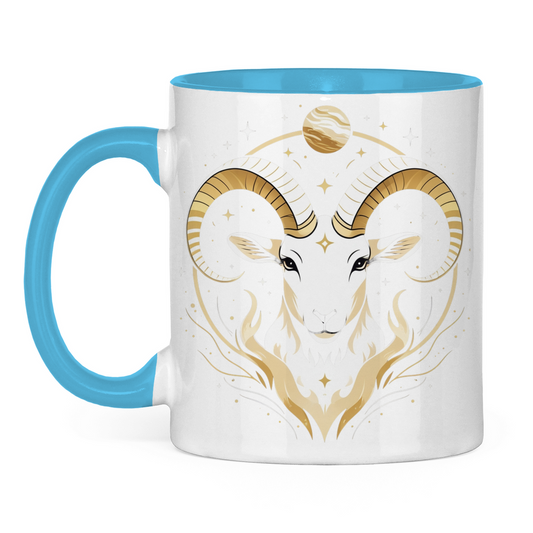 Two-tone Zodiac Coffee Mug - Aries | Celestia Spirit