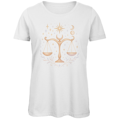 Bio Damen T-Shirt – Sternzeichen Waage | Celestia Spirit | Spirituelle Mode