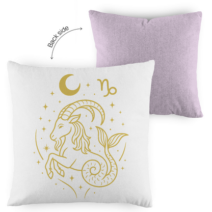 zweifarbiges Zierkissen – Sternzeichen Steinbock | Celestia Spirit | Spirituelle Mode